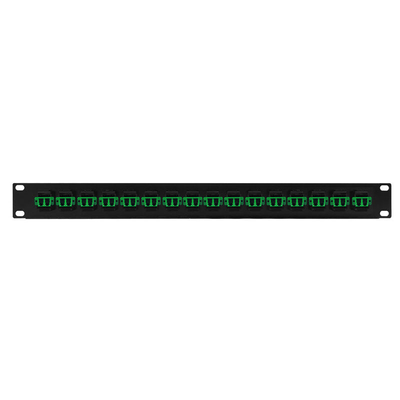 16 Port LC/LC APC Singlemode 9u Duplex Patch Panel - 19" Rackmount 1U