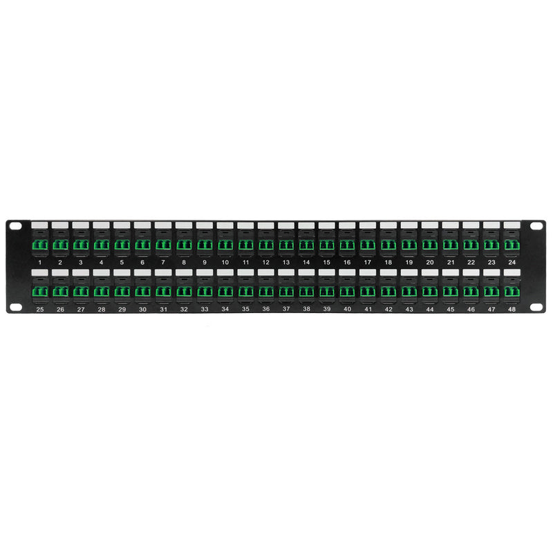 48 Port LC/LC APC Singlemode 9u Duplex Patch Panel - 19" Rackmount 2U