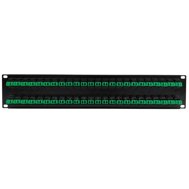 48 Port LC/LC APC Singlemode 9u Duplex Patch Panel - 19" Rackmount 2U