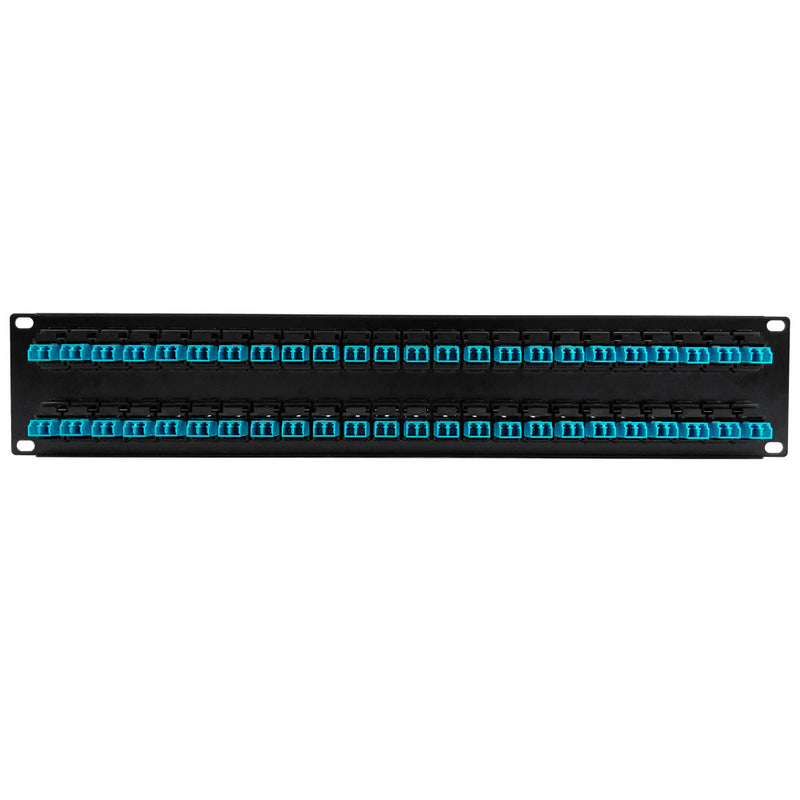 48 Port LC/LC Multimode 50u OM3/4 Duplex Patch Panel - 19" Rackmount 2U