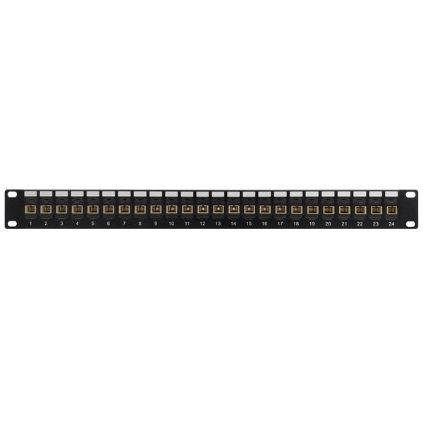 24 Port SC/SC Multimode 62.5u Simplex Patch Panel - 19" Rackmount 1U