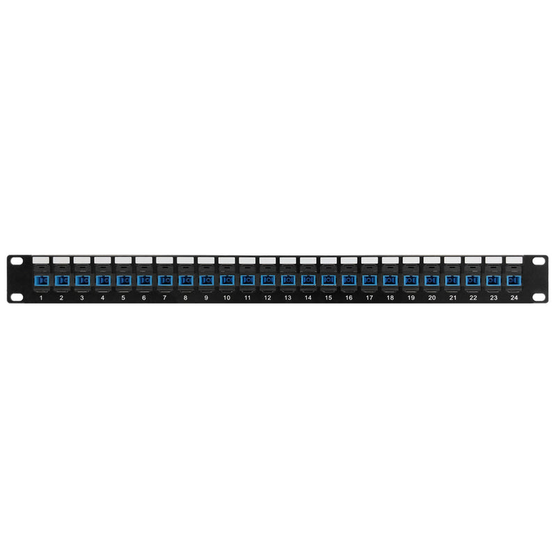 24 Port SC/SC Singlemode 9u Simplex Patch Panel - 19" Rackmount 1U