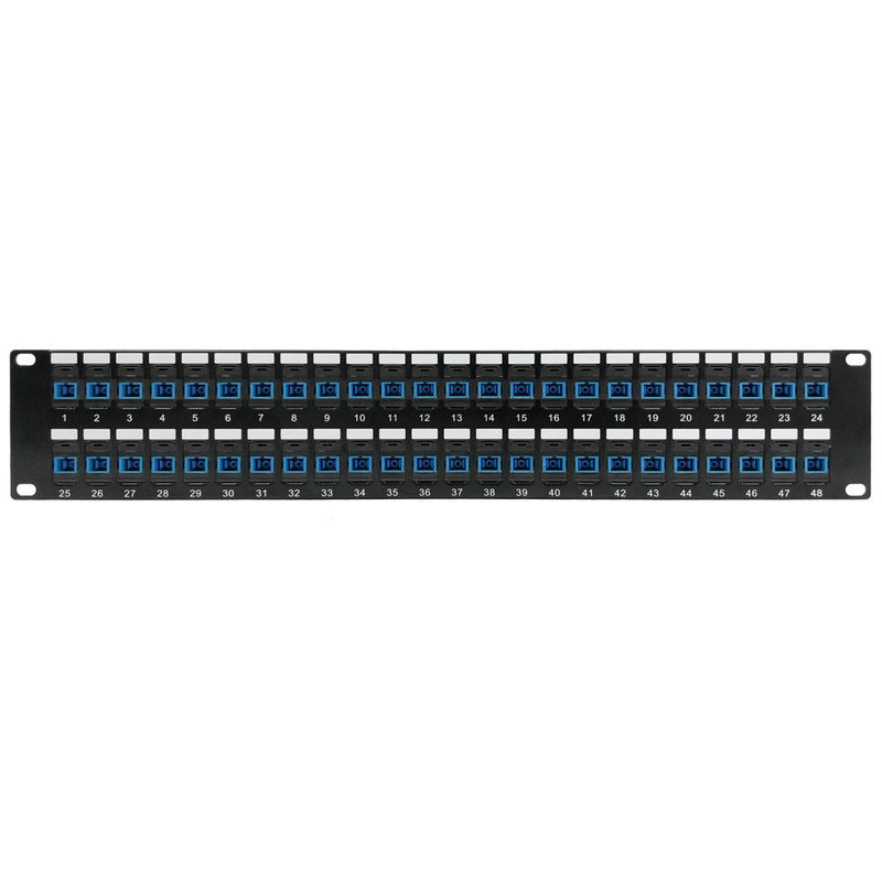 48 Port SC/SC Singlemode 9u Simplex Patch Panel - 19" Rackmount 2U