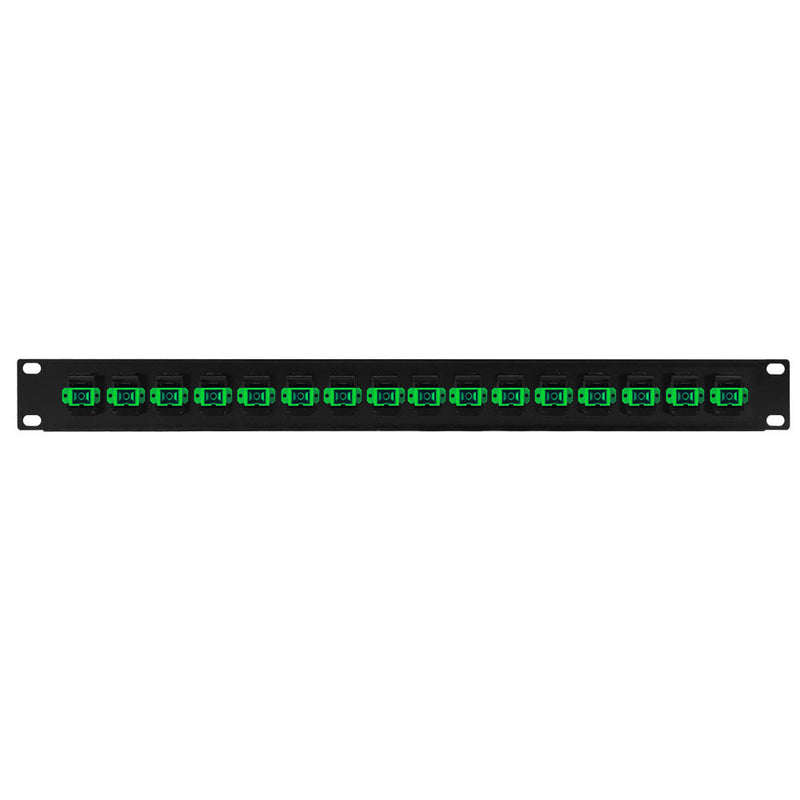 16 Port SC/SC APC Singlemode 9u Simplex Patch Panel - 19" Rackmount 1U