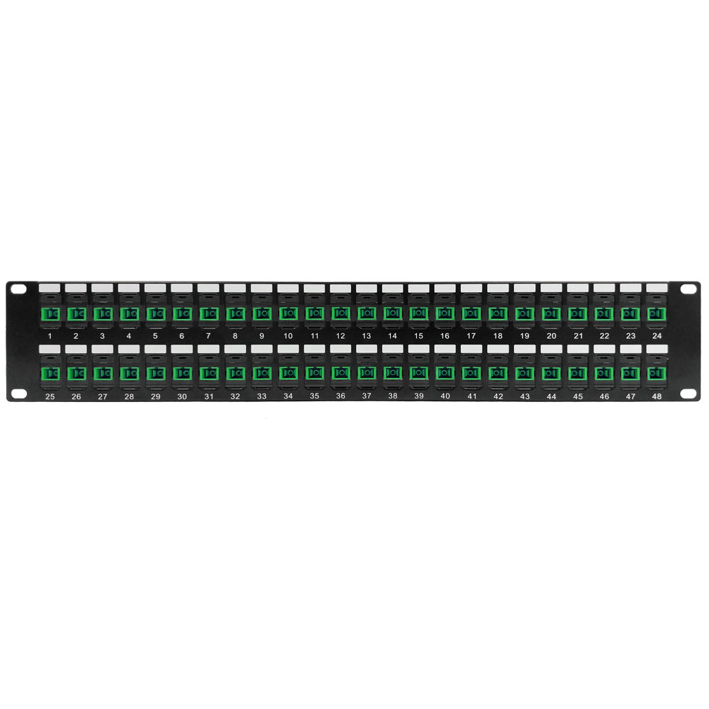 48 Port SC/SC APC Singlemode 9u Simplex Patch Panel - 19