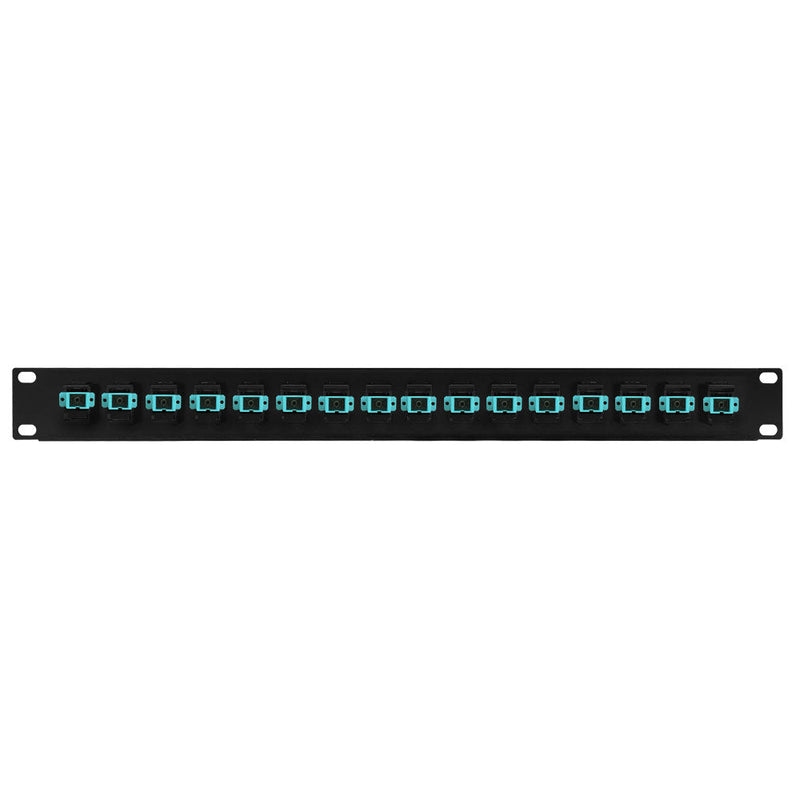 16 Port SC/SC Multimode 50u OM3/4 Simplex Patch Panel - 19" Rackmount 1U