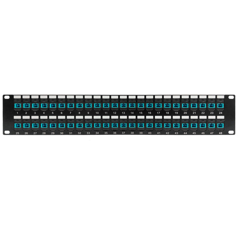 48 Port SC/SC Multimode 50u OM3/4 Simplex Patch Panel - 19" Rackmount 2U