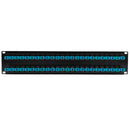 48 Port SC/SC Multimode 50u OM3/4 Simplex Patch Panel - 19" Rackmount 2U