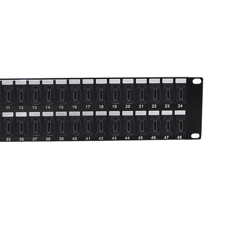 48-Port HDMI patch panel, 19 inch rackmount 2U