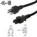 5-15P to C5 (Three Prong) Power Cable - SJT Jacket