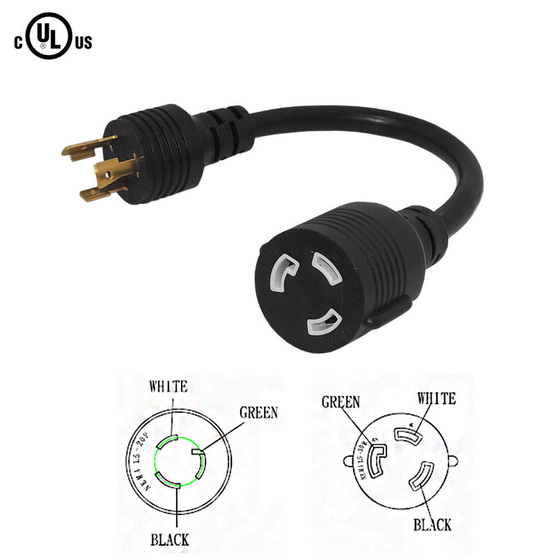 L5-20P to NEMA L5-30R Power Cable - SJT