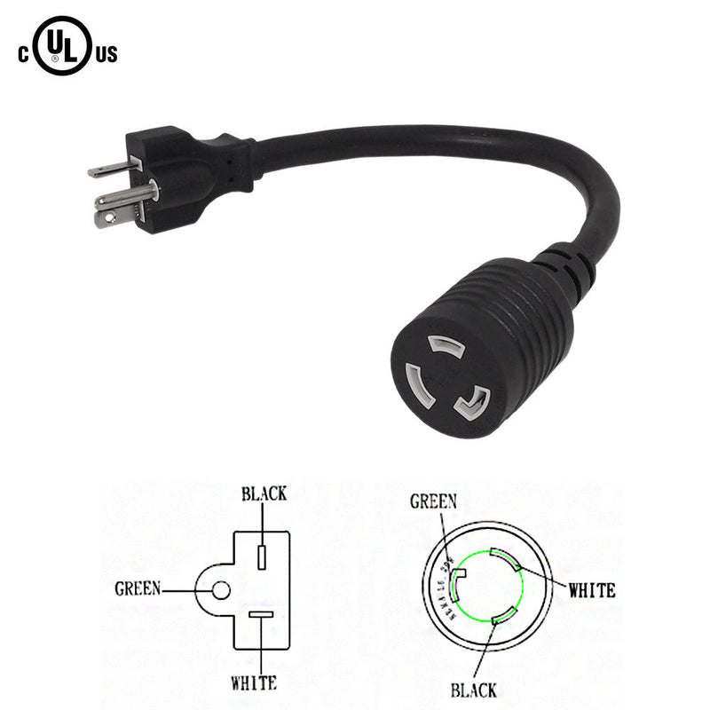 6-20P to NEMA L6-20R Power Cable - SJT