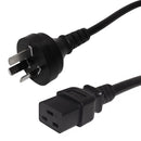 AS3112 (Australia) to IEC C19- H05VV-F 1.0 (10A 250V) Power Cord - 2m