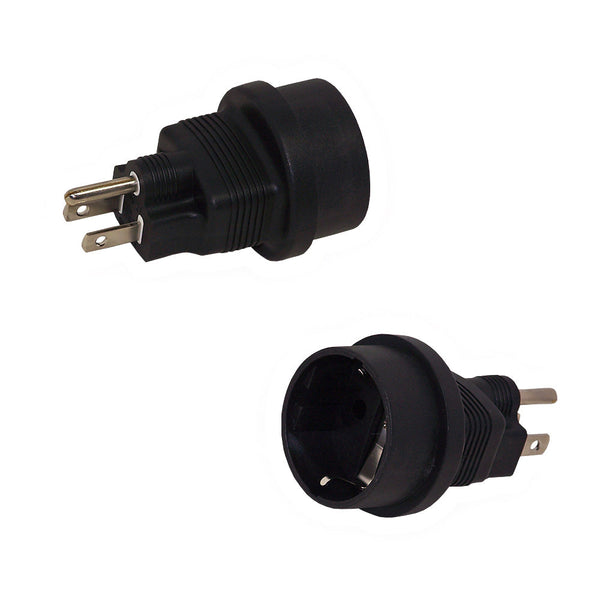 SCHUKO CEE 7/7 Euro Female to 5-15P Power Adapter