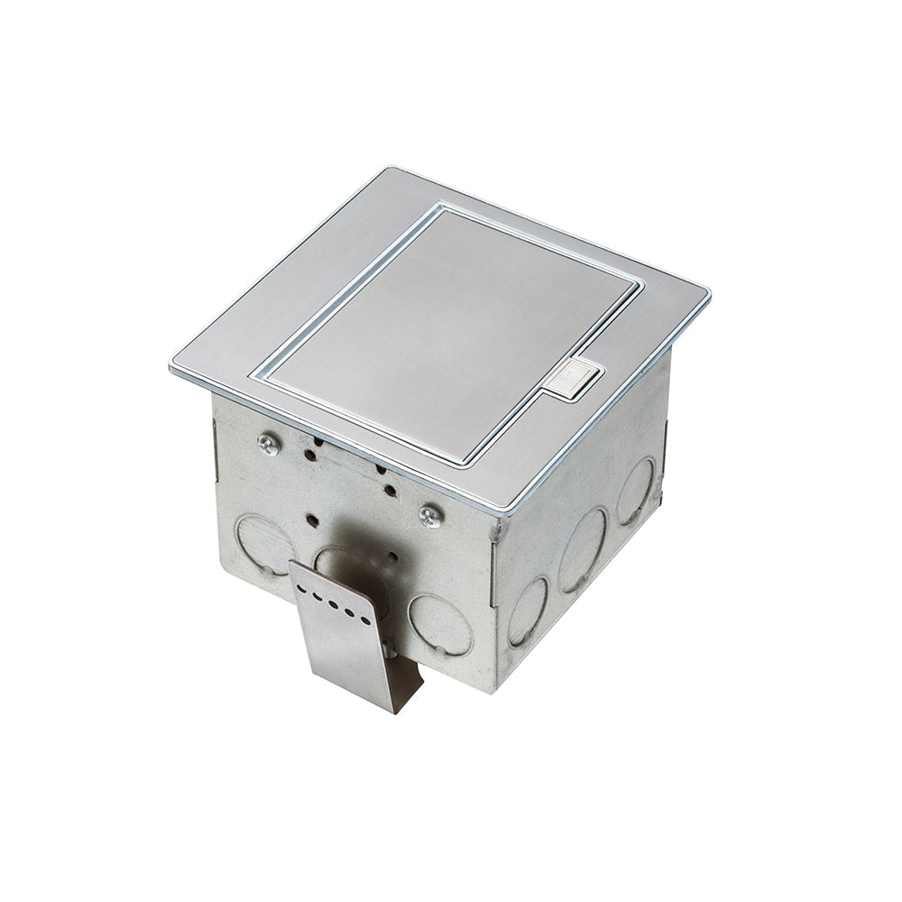 Countertop Pop-up Power Receptacle Box (20A 125V) + 2x USB  - Stainless Steel