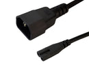 IEC C14 to IEC C7 Power Cable - 18AWG (7A 125V) - SPT-2
