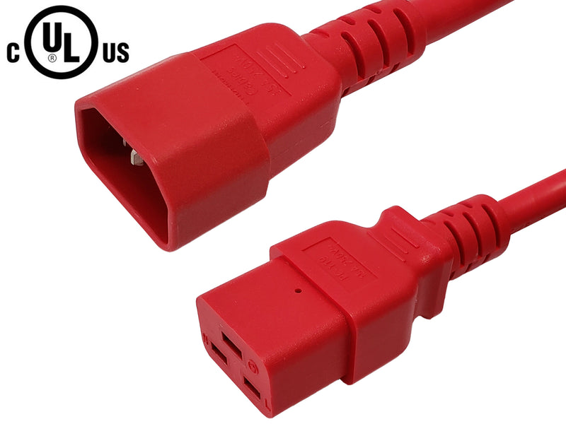 C14 to IEC C19 Power Cable - SJT