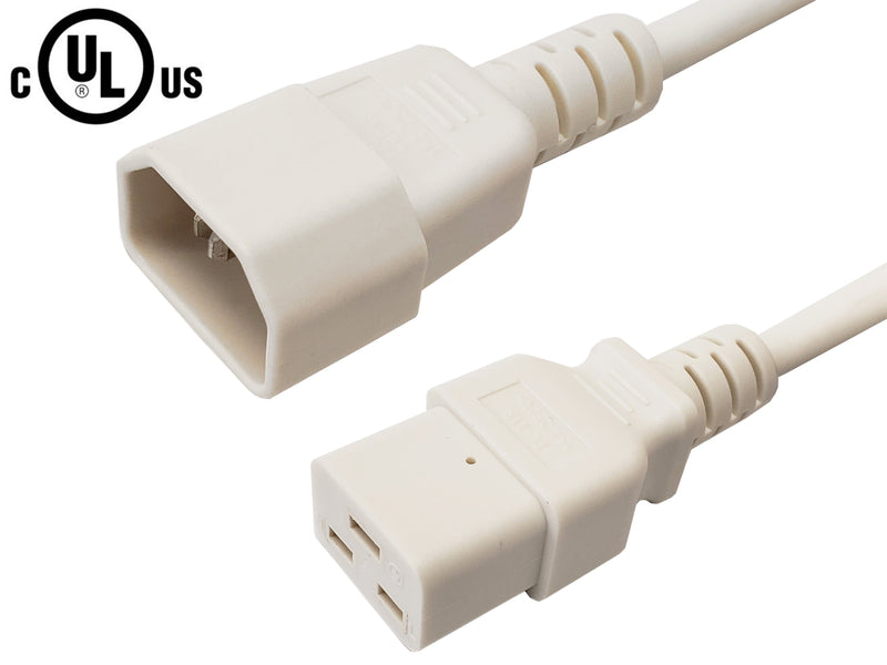 C14 to IEC C19 Power Cable - SJT