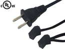 6ft NEMA 1-15P to 2x AC Fan Power Splitter Cable 18AWG - SPT-1