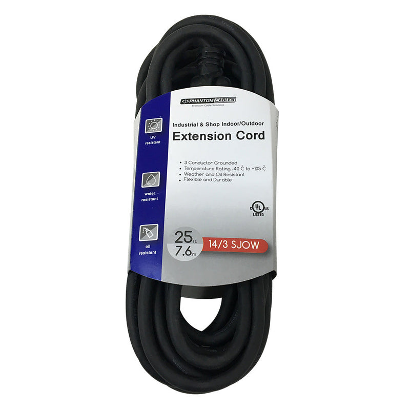 Industrial & Shop Indoor/Outdoor Extension Cord 5-15P to 5-15R - SJOW