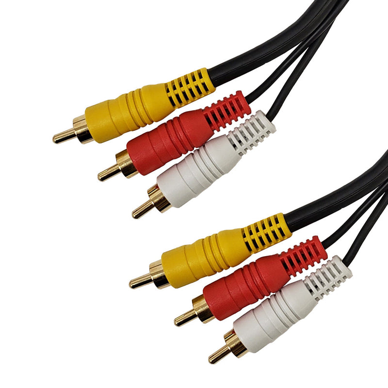 Composite & Left/Right Channel RCA Audio Cable