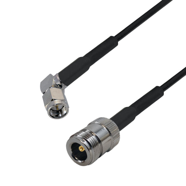 LMR-195 N-Type Female to SMA Male Right Angle Cable