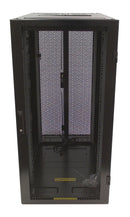 24U Server Cabinet with Fan Tray, Black (47.2 inch H x 23.6 inch W x 43.4 inch D)