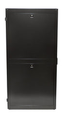 42U Server Cabinet with Fan Tray, Black (78.6 inch H x 23.6 inch W x 43.4 inch D)