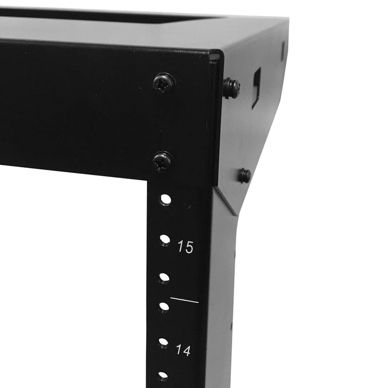 19 inch Open Frame Wall Mount Rack - 18 inch Depth - 15U