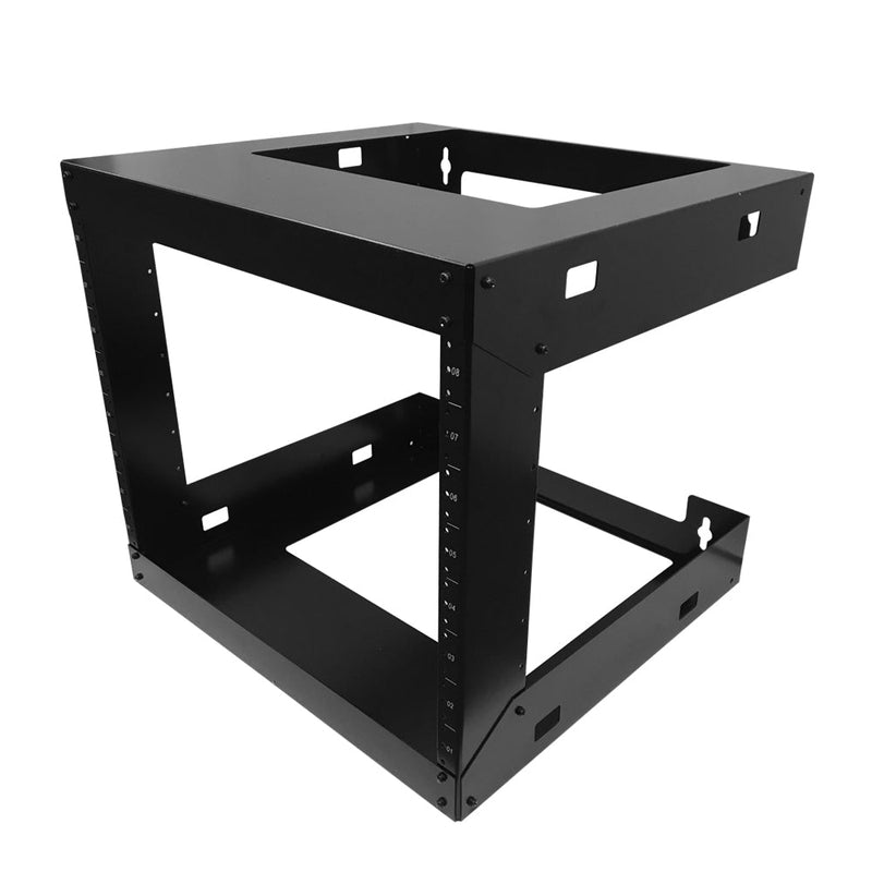 19 Open Frame Wall Mount Rack 18 inch Depth - 8U