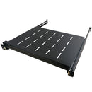 19 inch 4-Post Sliding Vented Shelf - 13.75 inch Depth - 1U