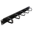 19 inch Horizontal Cable Manager - 1U Ring Type/Brush Style