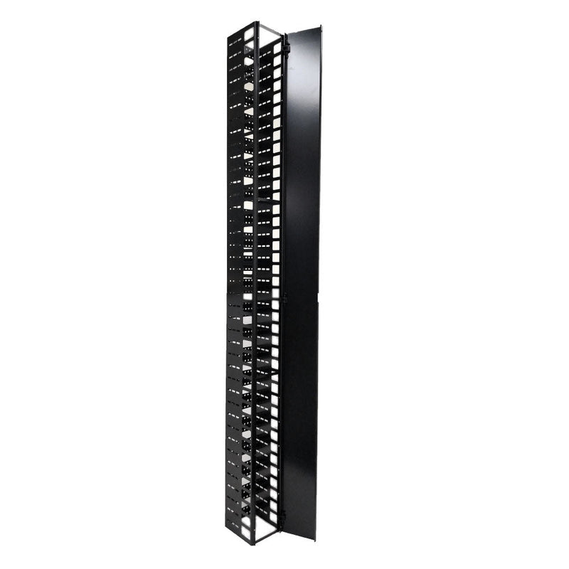 42U Vertical Cable Manager - Front Facing