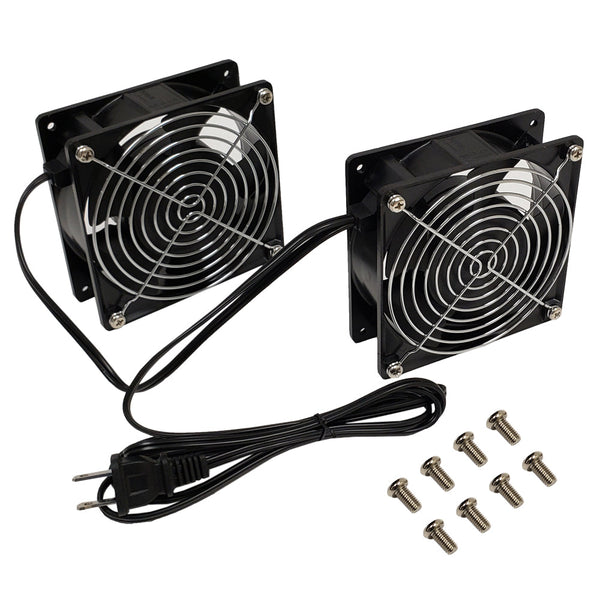 Fan Kit for RM-500 Series Wall Mount Cabinets Low Decibel 28dBa 55 CFM - Pair