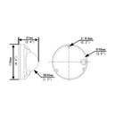 4MP Mini Dome IP Camera + Audio - Fixed Lens - Smart IR - IK10 IP67 Rated