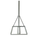 36 inch Heavy Duty Non-Penetrating Roof Mount Mast - Powder Coat - Grey