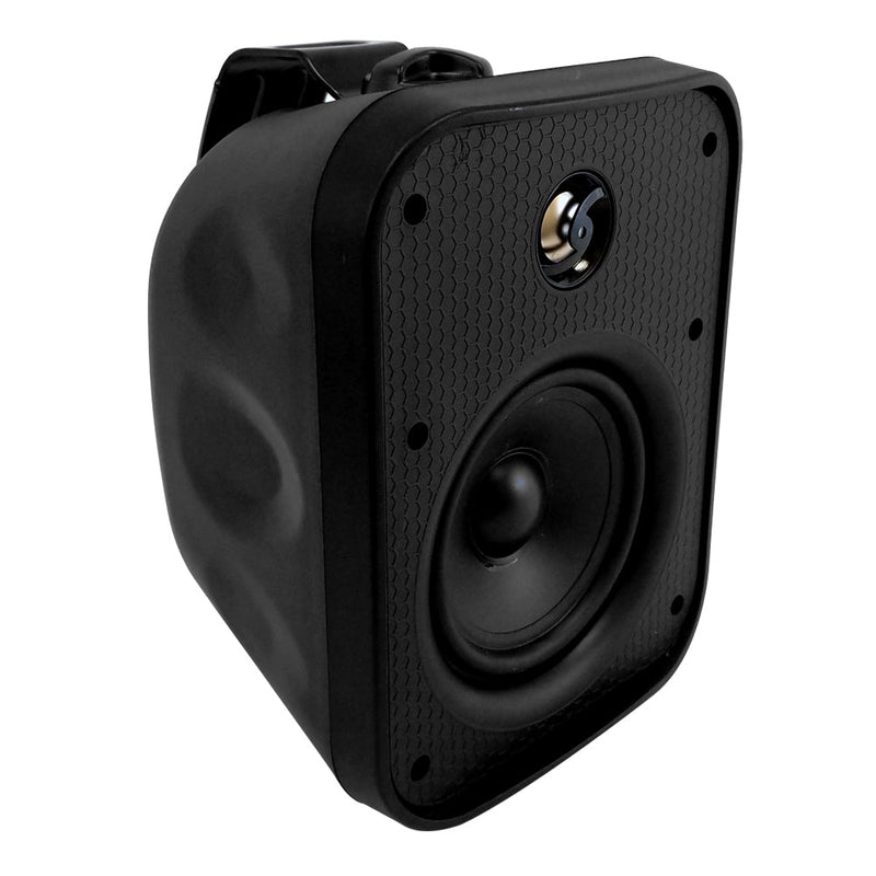 5.25 Inch Indoor/Outdoor Wall Mounted Speaker Single 70V/100V 120W Max IP56 Rated - Black