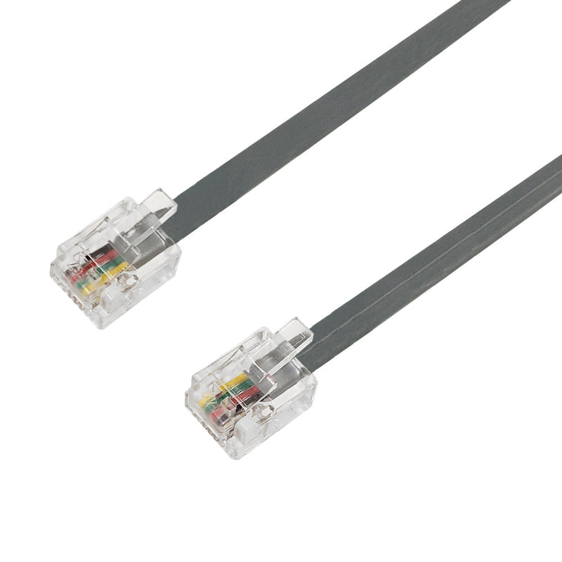 RJ11 Modular Telephone Cable Cross-Wired 6P4C - 28AWG