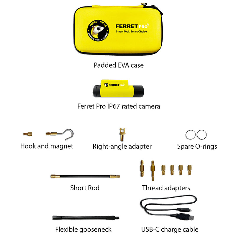 Ferret Wi-Fi Wireless Inspection Camera and Cable Pulling Tool