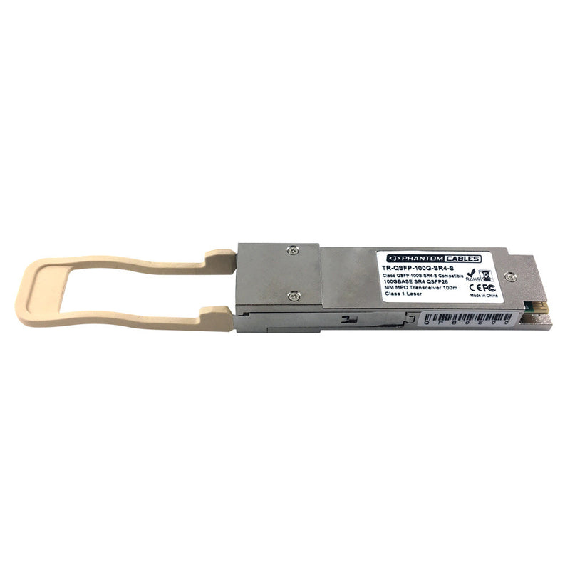 Cisco® QSFP-100G-SR4-S Compatible 100GBASE SR4 QSFP28 MM MPO Transceiver, 100m