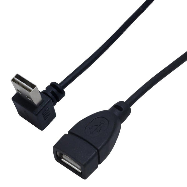 USB 2.0 Up/Down Angle Male to A Straight Female Cable