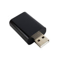 USB A Male to 3.5mm Headphone/Microphone Adapter - Black