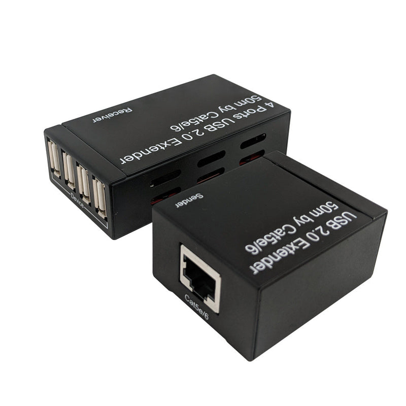 USB 2.0 Extender Over Cat5e/Cat6 - No Driver Required 50M