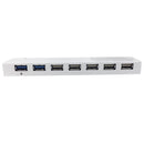 7-Port USB 3.0 Hub (2x USB 3.0, 5x USB 2.0 + Charger) - White