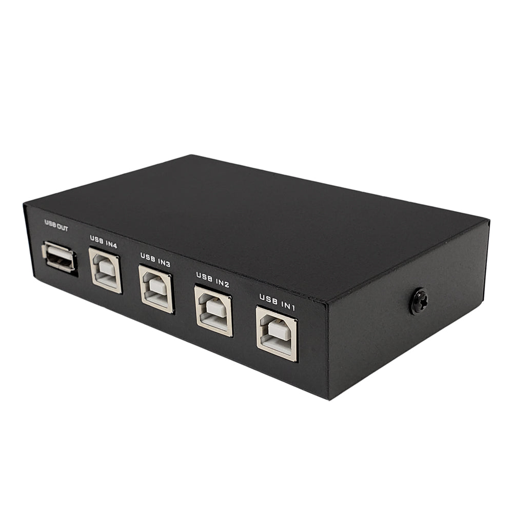 Usb Ii R04 Box 4-Port USB 2.0 Switch (Manual Push Button)