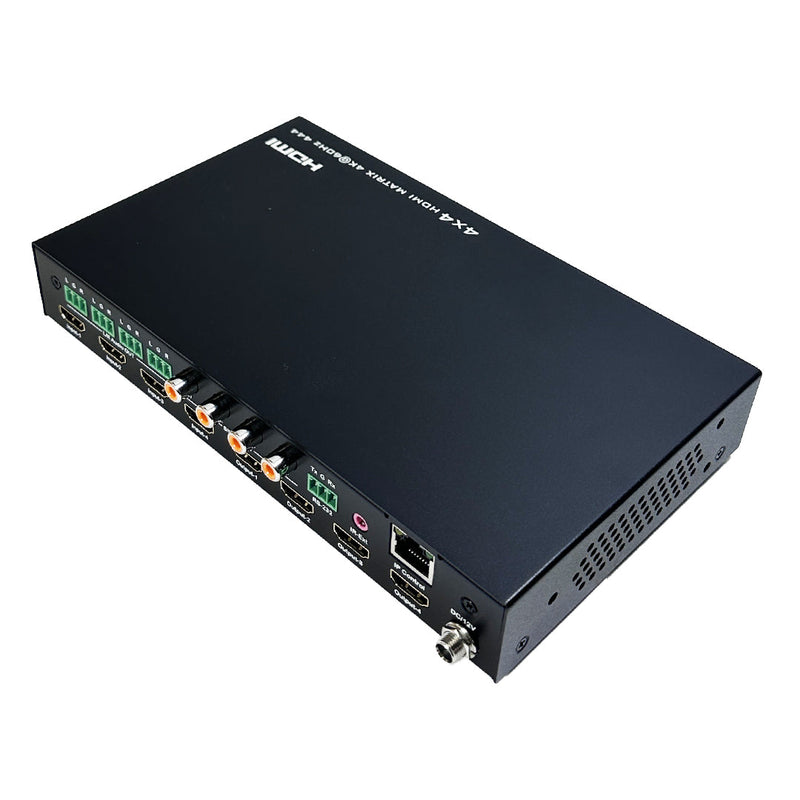 4x4 HDMI Matrix 4K@60Hz - YUV 4:4:4 - 18Gbps - HDCP 2.2in/2.2out - IR control