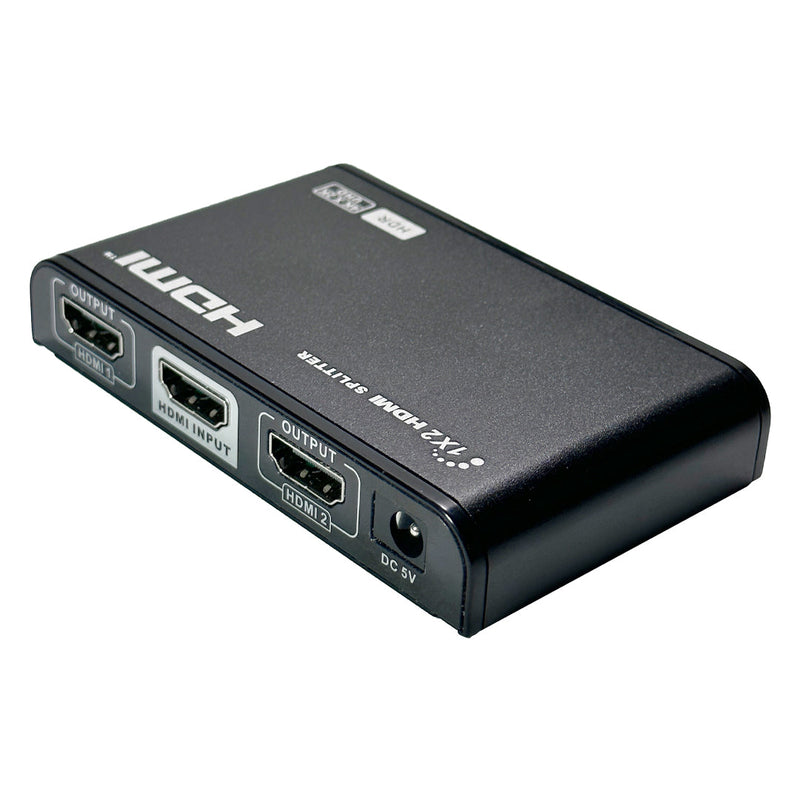 1x2 HDMI Splitter, 4Kx2K@60Hz, EDID, HDCP 2.2, YUV 4:4:4