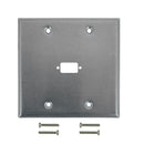 Double Gang - 1x ICDB Cutout - Stainless Steel Wall Plate
