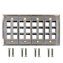 Four Gang - 24x Keystone - Stainless Steel Wall Plate