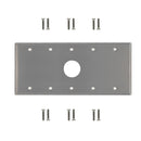 Five Gang - 1x 34.8mm Hole - Stainless Steel Wall Plate
